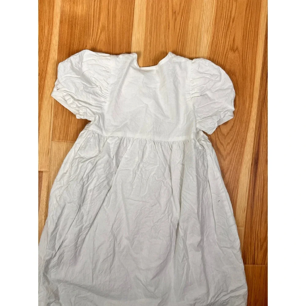 Vintage Allison Rose Girls Dress Size 4‎ White Embroidered Collar